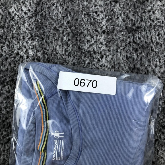 Smartwool Shirt Womens XL Blue Wool Long Sleeve Crew Neck Base Layer - Picture 8 of 8